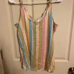 Multi colored torrid tank top